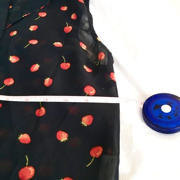 strawberry patterned button down - Picture 5 of 5